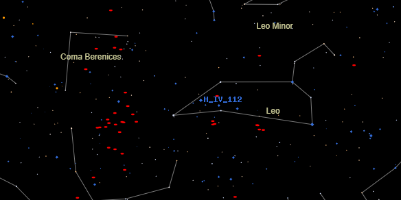 H IV 112 on the sky map