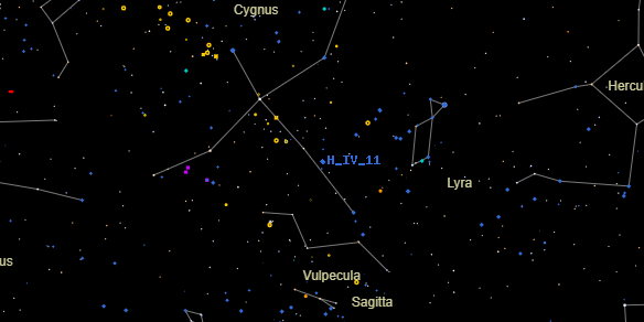 H IV 11 on the sky map