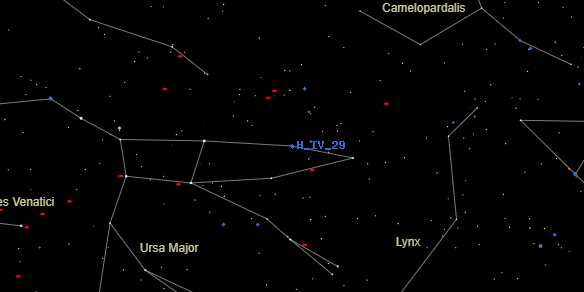 H IV 29 on the sky map
