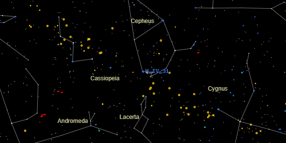 H IV 31 on the sky map