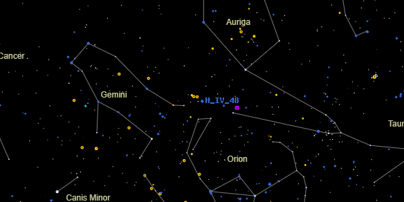 H IV 48 on the sky map
