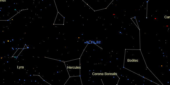 H IV 62 on the sky map