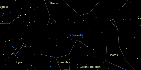 H IV 63 on the sky map