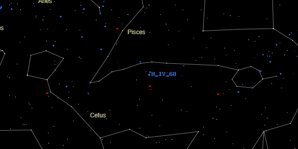 H IV 68 on the sky map