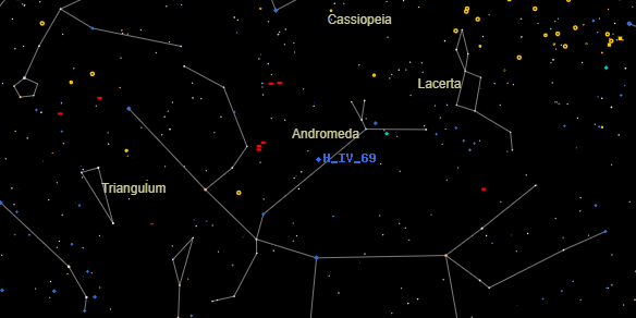 H IV 69 on the sky map