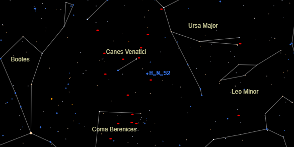 H N 52 on the sky map