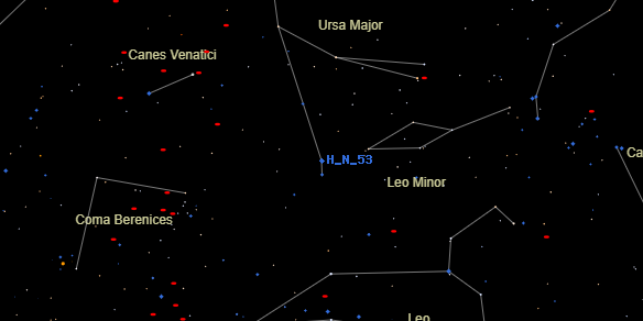 H N 53 on the sky map