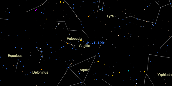 H VI 120 on the sky map