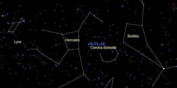 H VI 18 on the sky map
