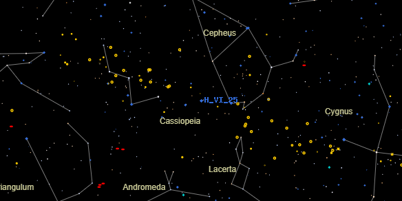H VI 25 on the sky map