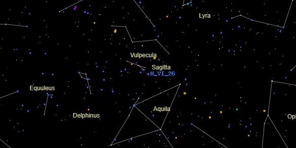 H VI 26 on the sky map