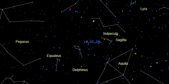 H VI 29 on the sky map