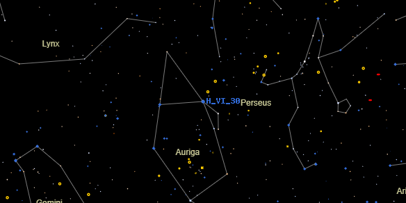 H VI 30 on the sky map