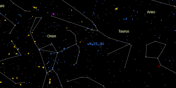 H VI 31 on the sky map
