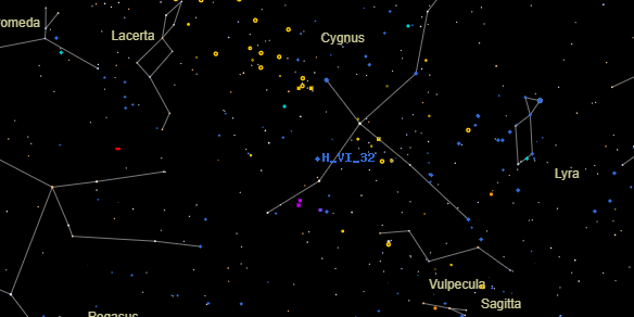 H VI 32 on the sky map