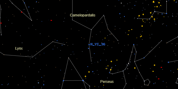 H VI 36 on the sky map