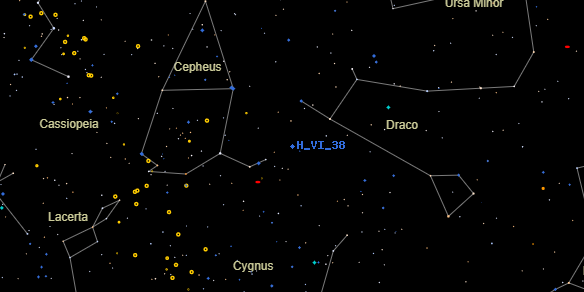 H VI 38 on the sky map