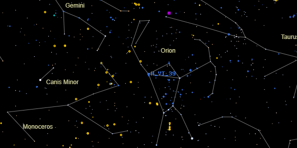 H VI 39 on the sky map