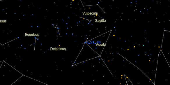 H VI 46 on the sky map