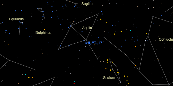 H VI 47 on the sky map
