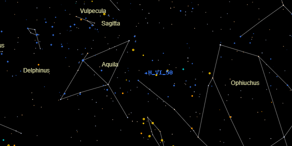 H VI 50 on the sky map
