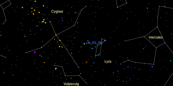 H VI 56 on the sky map