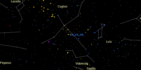 H VI 59 on the sky map