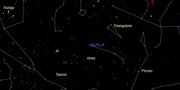 H VI 5 on the sky map