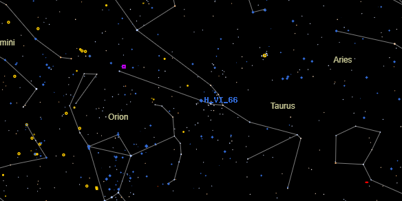 H VI 66 on the sky map