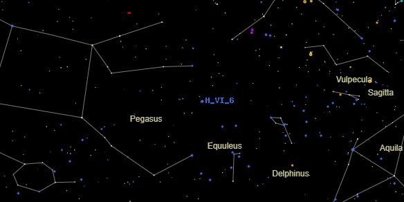 H VI 6 on the sky map