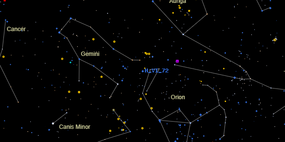 H VI 72 on the sky map