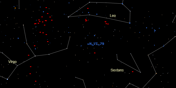 H VI 79 on the sky map