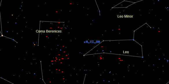 H VI 80 on the sky map