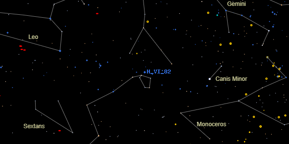 H VI 82 on the sky map
