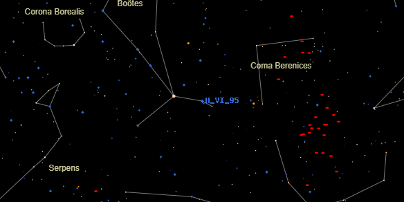 H VI 95 on the sky map