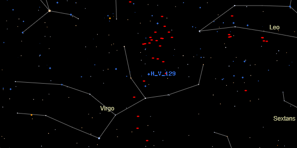 H V 129 on the sky map