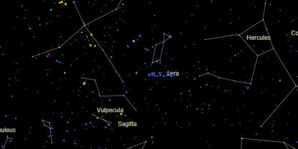 H V 78 on the sky map