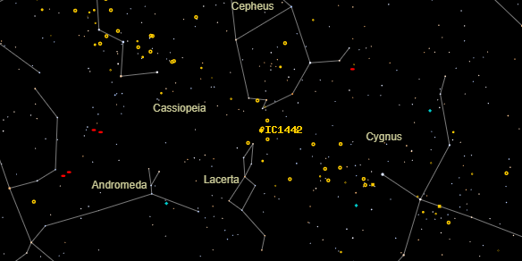 IC1442 on the sky map