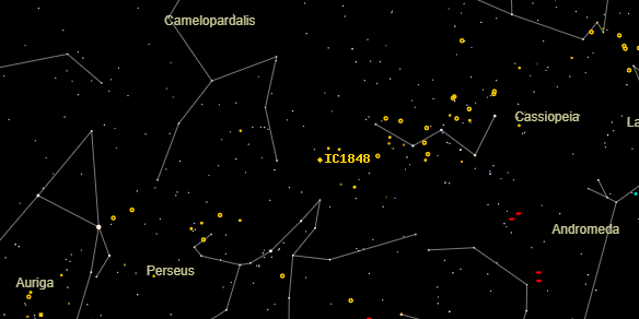 IC1848 on the sky map