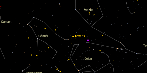 IC2157 on the sky map
