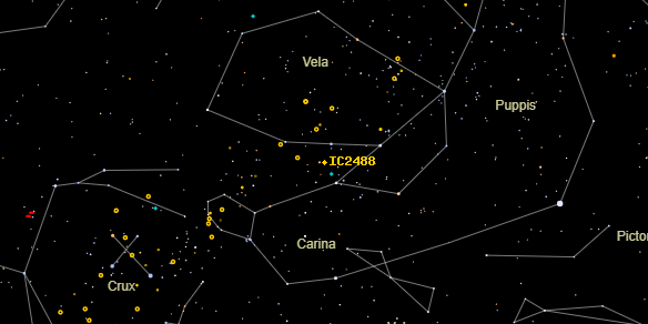 IC2488 on the sky map