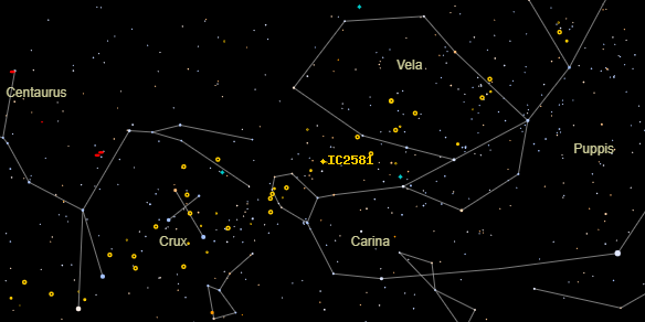 IC2581 on the sky map