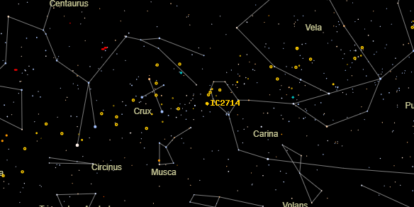 IC2714 on the sky map