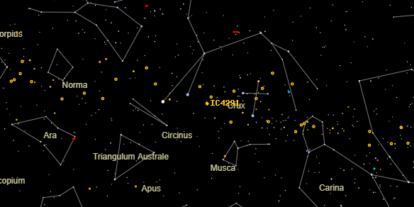IC4291 on the sky map