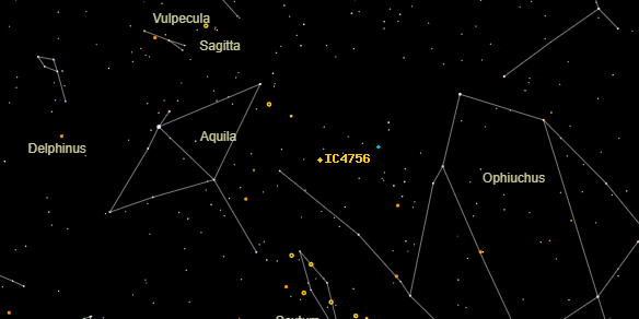 IC4756 on the sky map