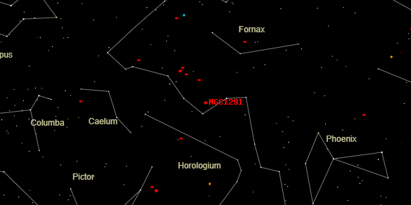 NGC1291 on the sky map