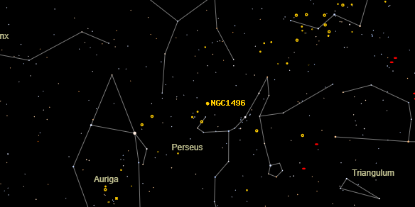 NGC1496 on the sky map