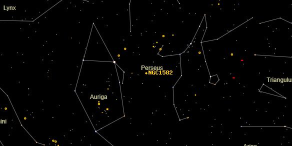 NGC1582 on the sky map
