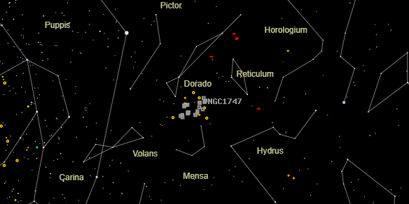 NGC1747 on the sky map