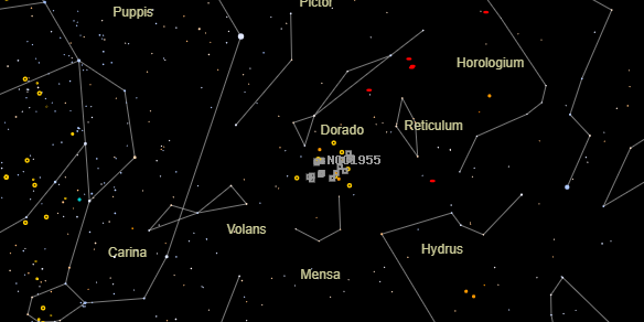 NGC1955 on the sky map